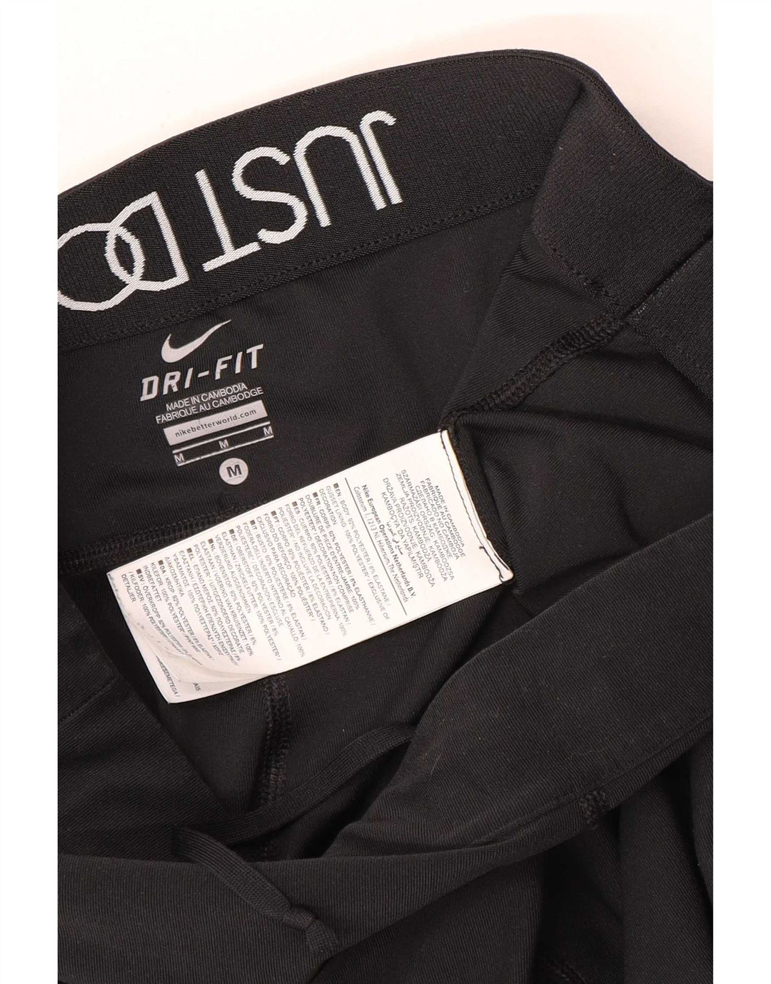Nike Womens Dri Fit Capri Leggings UK 14 Medium Black