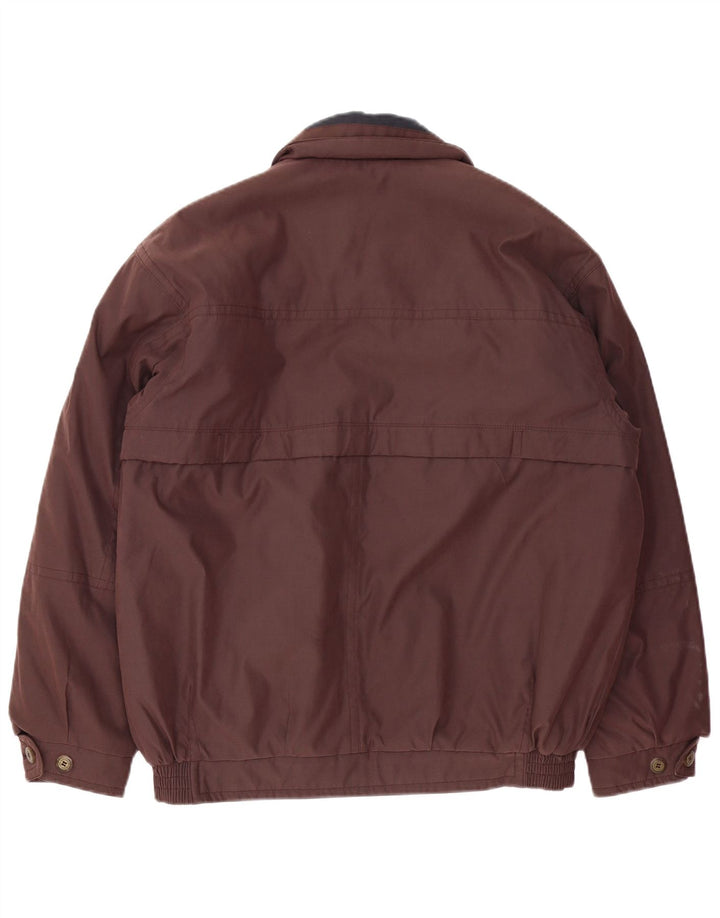 Nick Taylor Mens Bomber Padded Jacket IT 50 Large Brown Polyester