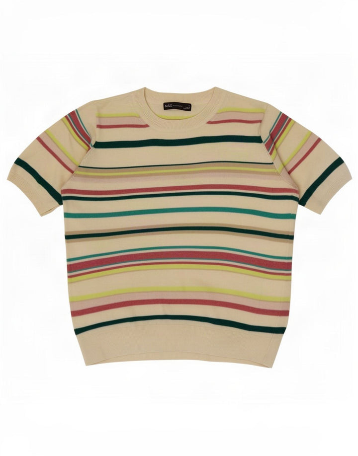 Marks & Spencer Womens Crew Neck Jumper Sweater UK 12 Medium Multicoloured