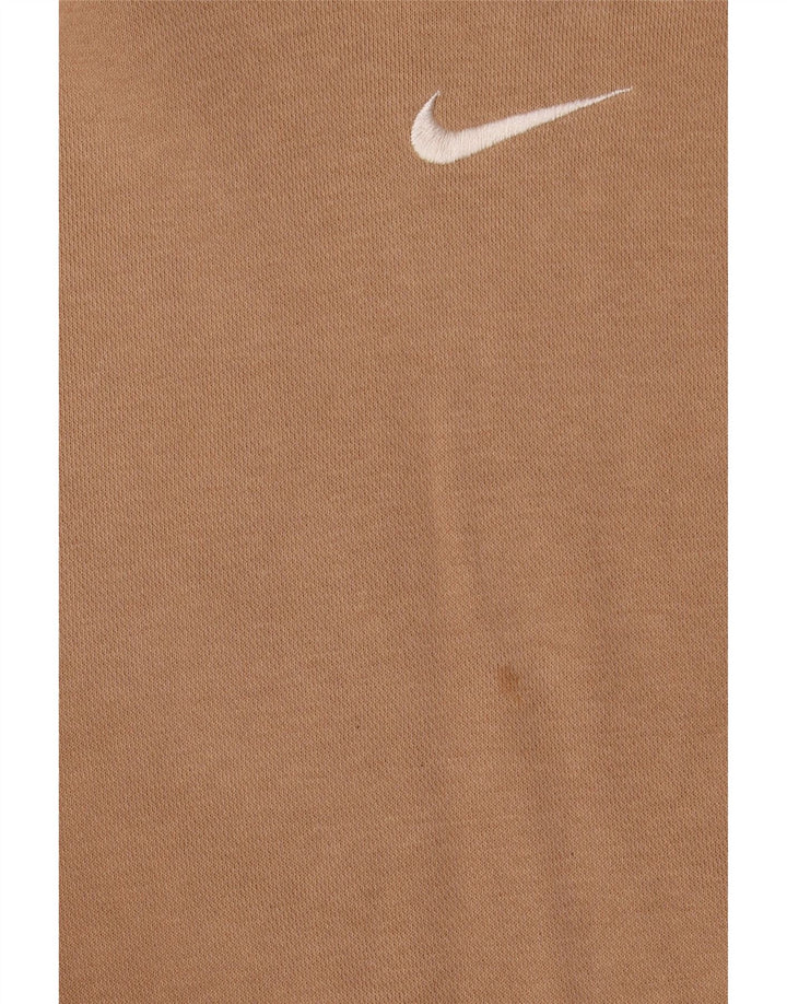Nike Mens Loose Fit Hoodie Jumper Large Beige Cotton