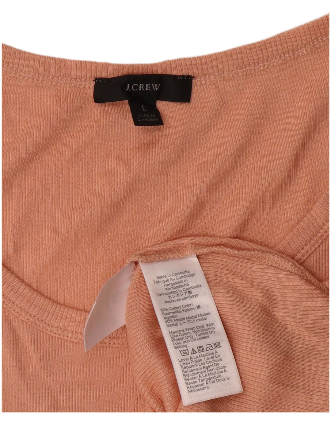 J. Crew Womens Vest Top UK 14 Large Orange Cotton