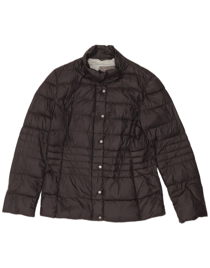 Laura Ashley Womens Padded Jacket UK 12 Medium Black