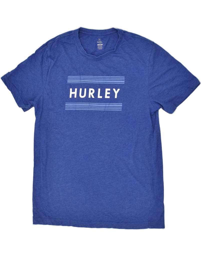 HURLEY Mens Graphic T-Shirt Top Large Blue Cotton | Vintage Hurley | Thrift | Second-Hand Hurley | Used Clothing | Messina Hembry 