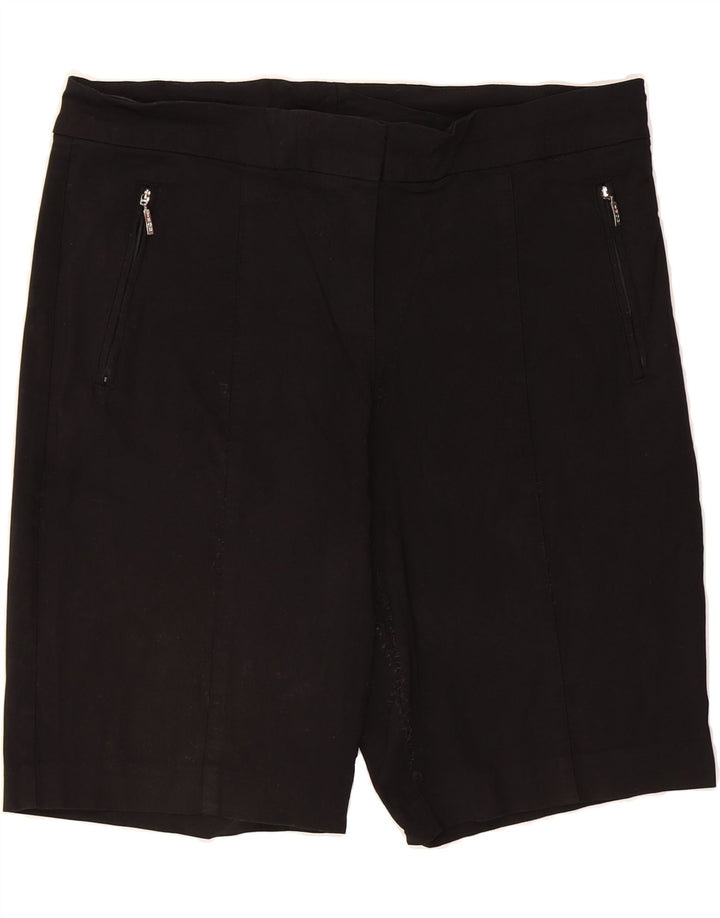 IZOD Womens Chino Shorts US 10 Large W34  Black Rayon Vintage Izod and Second-Hand Izod from Messina Hembry 