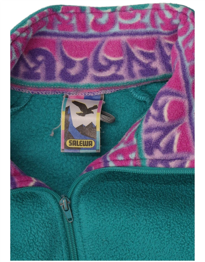 SALEWA Mens Fleece Jacket UK 40 Large Multicoloured Colourblock Polyester
