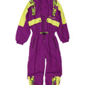 Sportful Womens Graphic Ski Jumpsuit IT 44 Medium Purple Colourblock