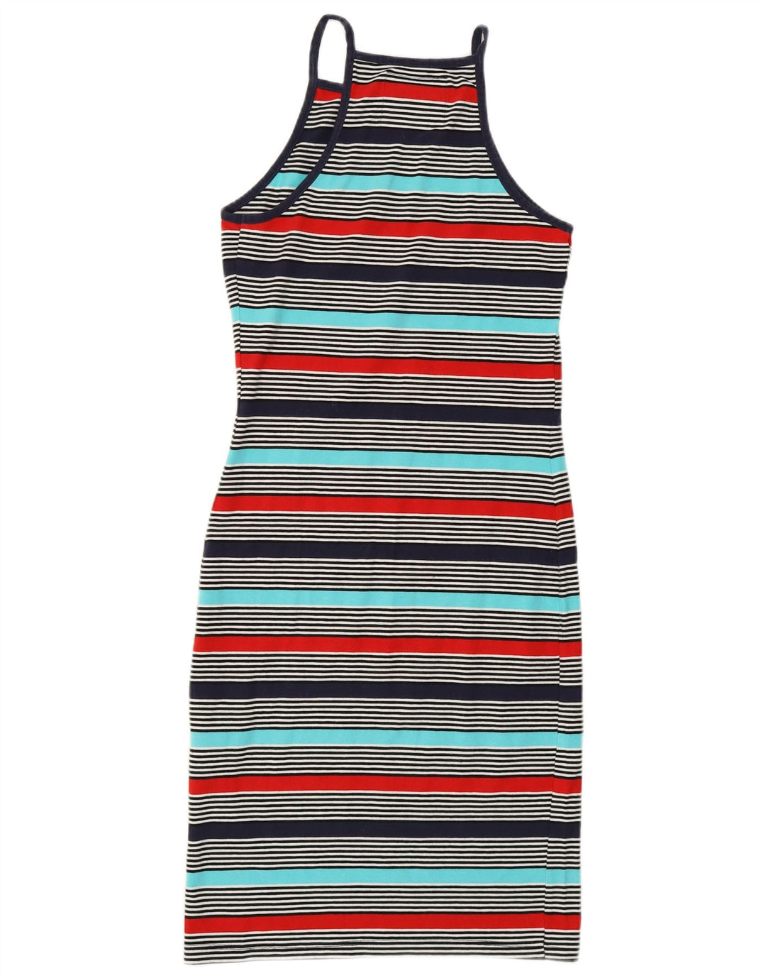 SUPERDRY Womens Manhattan T-Shirt Dress UK 6 XS Multicoloured Striped