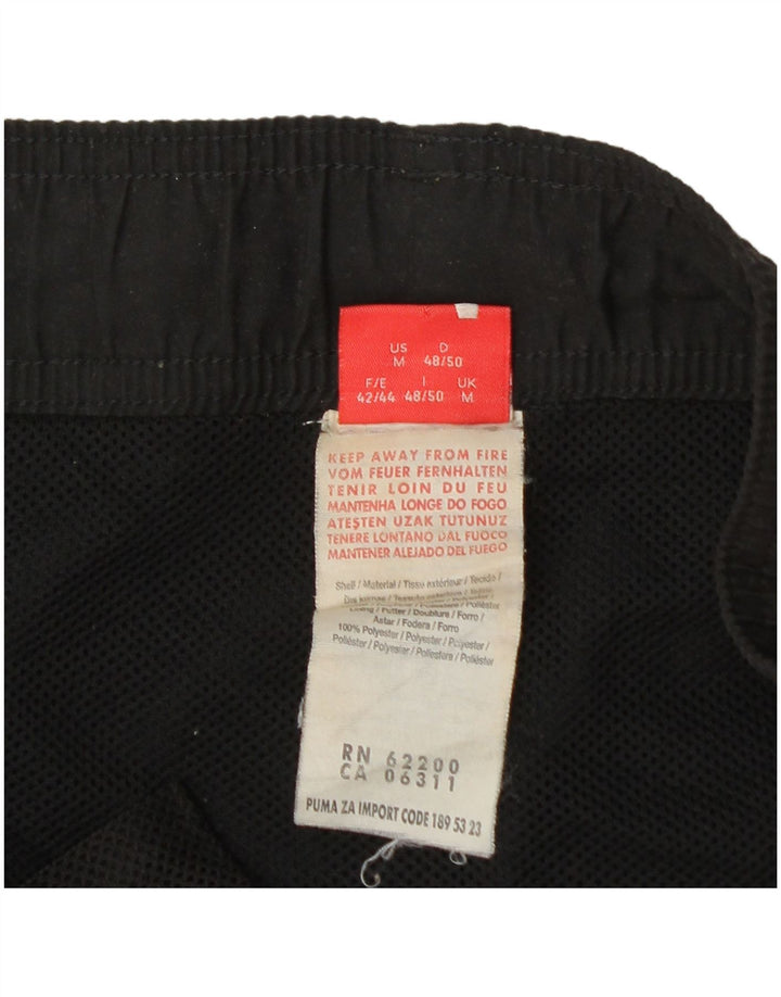 Puma Mens Graphic Sport Shorts Medium  Black Polyester