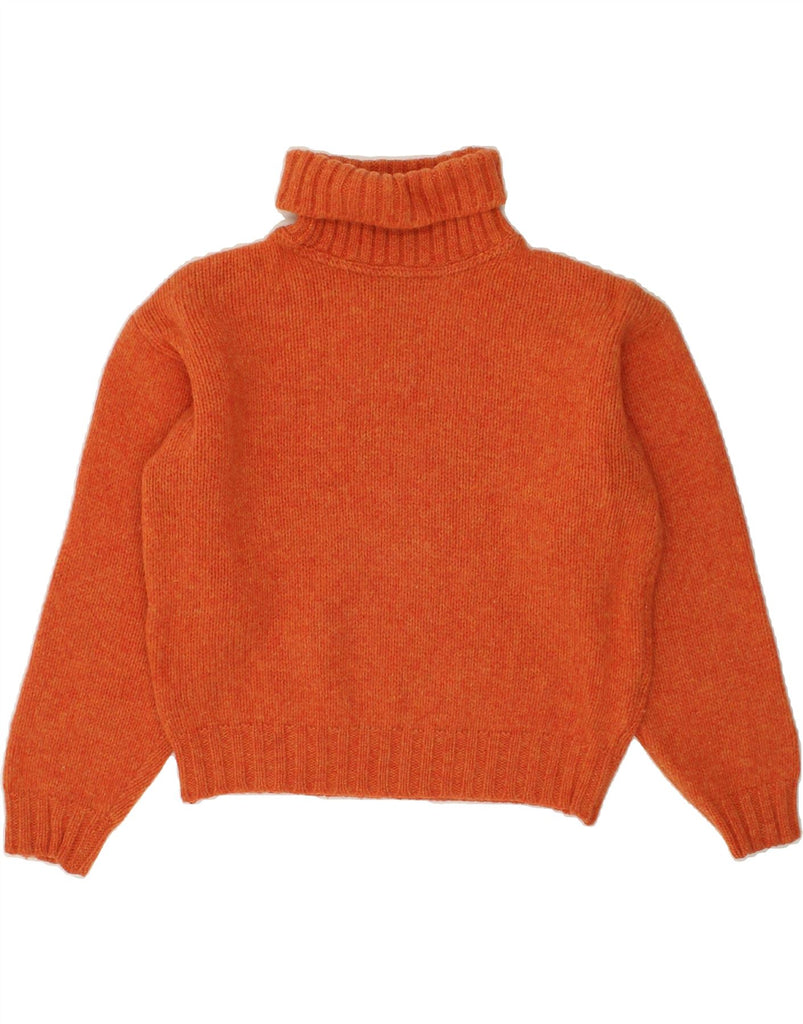 JIGSAW Womens Roll Neck Jumper Sweater Size 1 Small Orange Wool | Vintage Jigsaw | Thrift | Second-Hand Jigsaw | Used Clothing | Messina Hembry 
