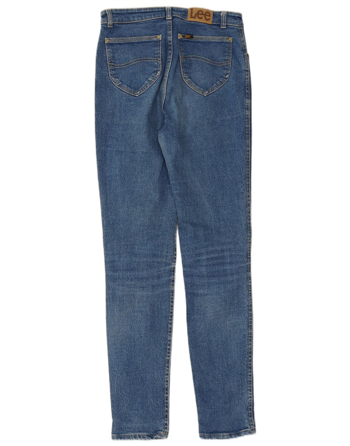 LEE Womens High Waist Skinny Jeans W32 L31 Blue Cotton
