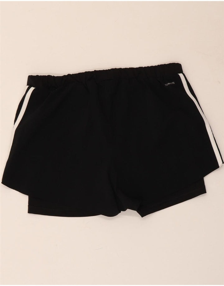 ADIDAS Womens Climalite Sport Shorts UK 8/10 Small  Black Polyester