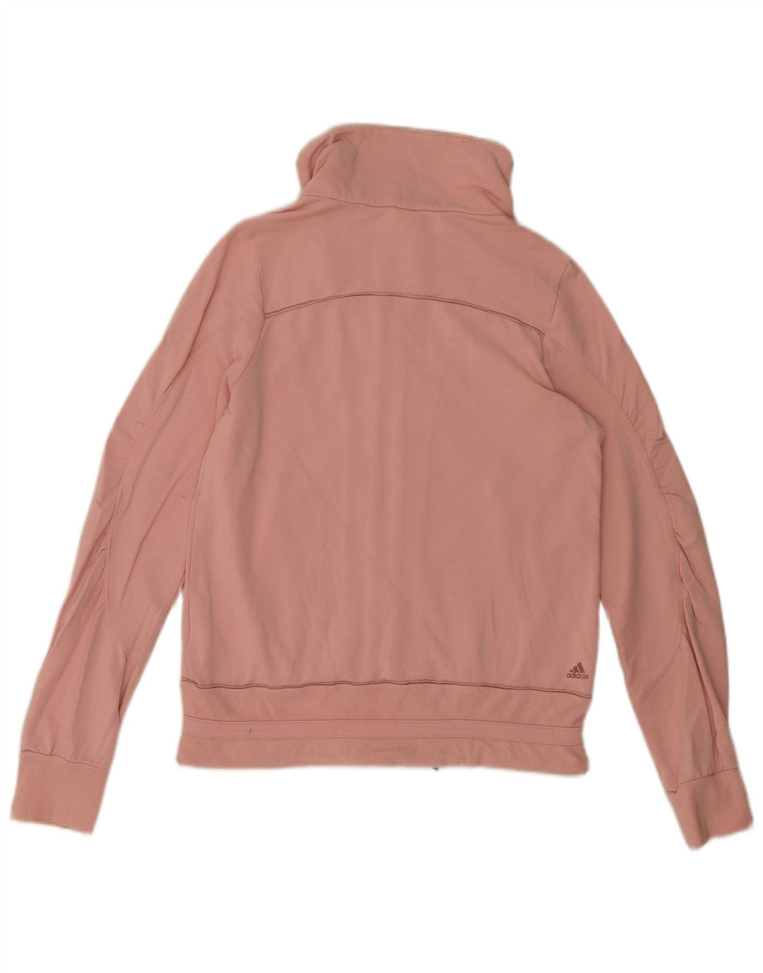 Adidas Womens Tracksuit Top Jacket UK 12 Medium Pink Modal