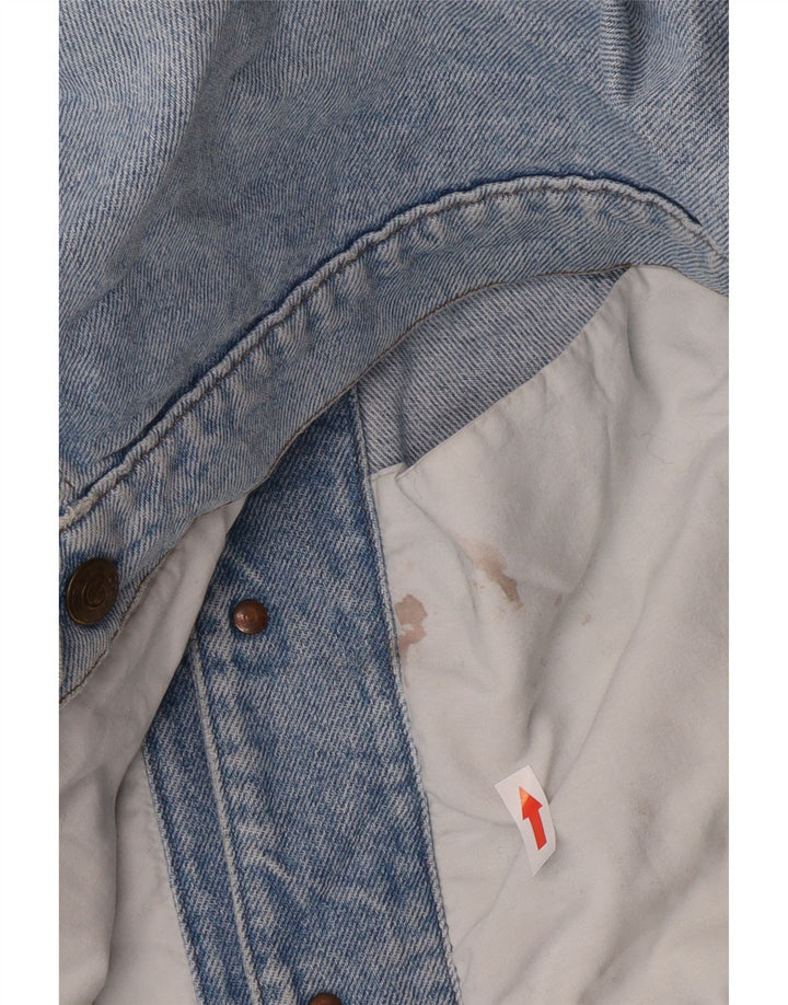 POP 84 Mens Denim Jacket UK 40 Large Blue