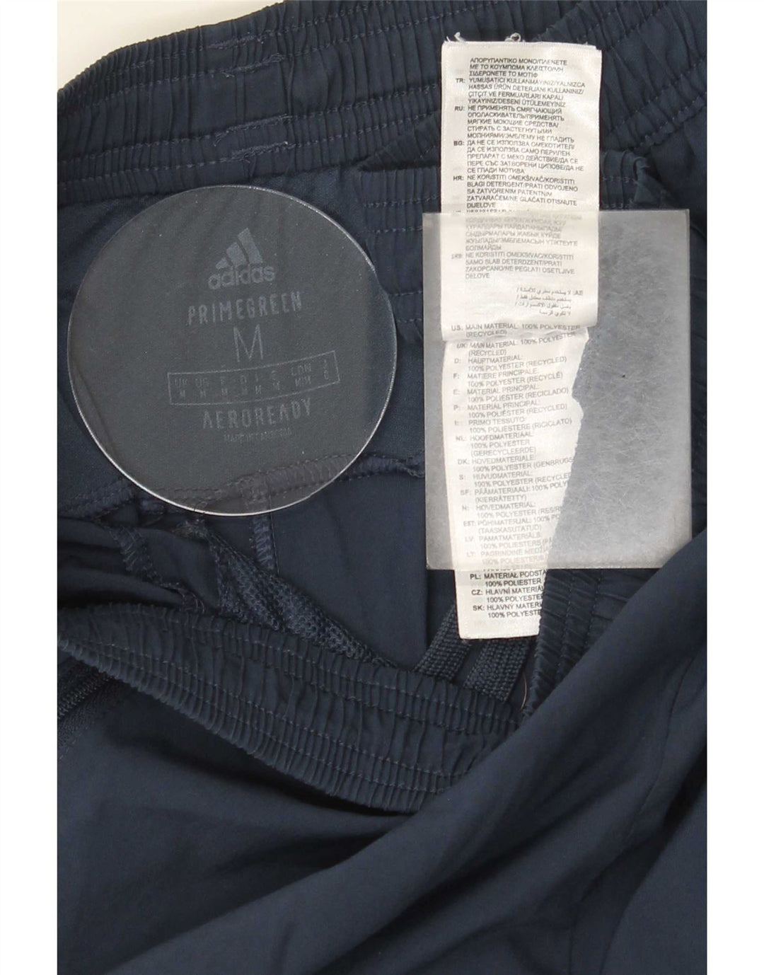Adidas Mens Aeroready Sport Shorts Medium Navy Blue Polyester