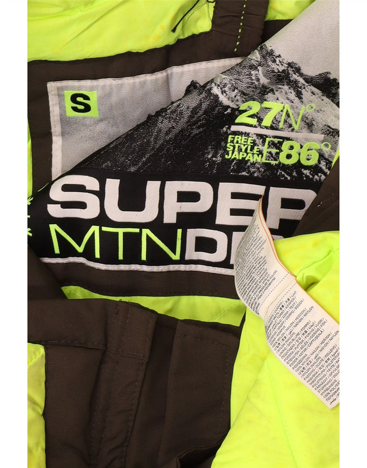 Superdry Womens Hooded Oversized Parka Jacket UK 10 Small Khaki Nylon