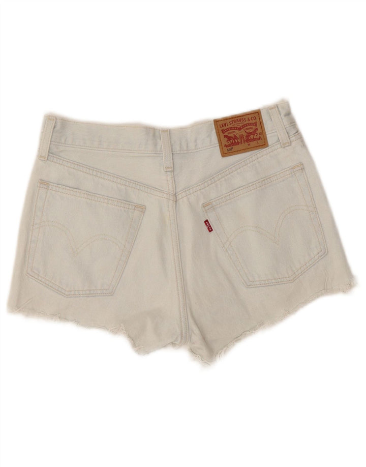 Levi's Womens 501 Distressed Denim Shorts W26 Small Blue Cotton