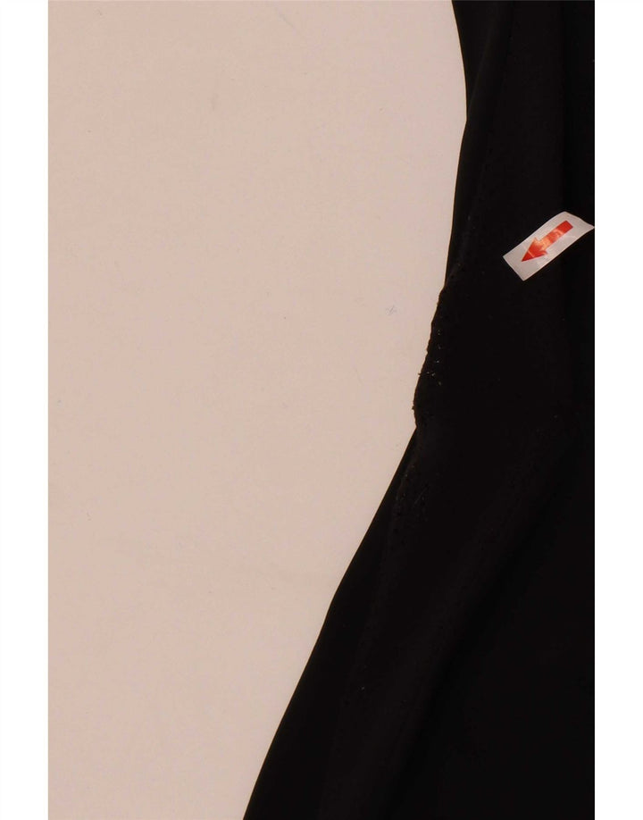 Jack Wills Womens Graphic Leggings UK 12 Medium Black Polyester