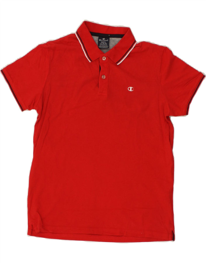 CHAMPION Mens Polo Shirt Small Red Cotton Vintage Champion and Second-Hand Champion from Messina Hembry 