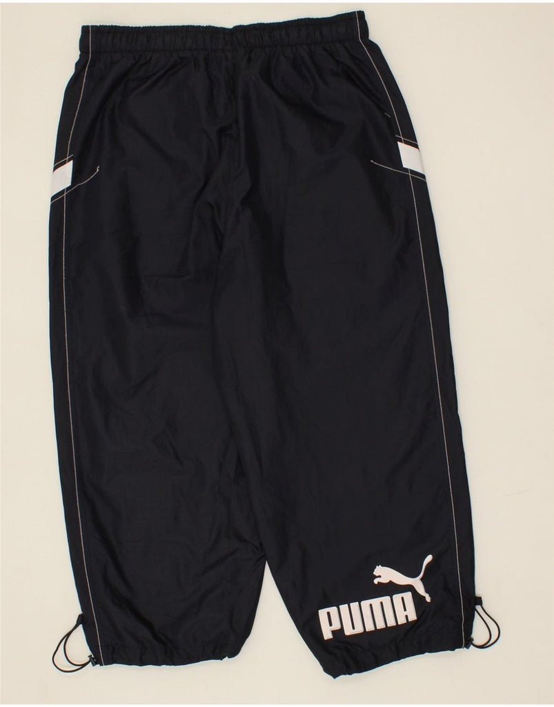 PUMA Boys Capri Tracksuit Trousers Joggers 15-16 Years Large  Navy Blue Vintage Puma and Second-Hand Puma from Messina Hembry 