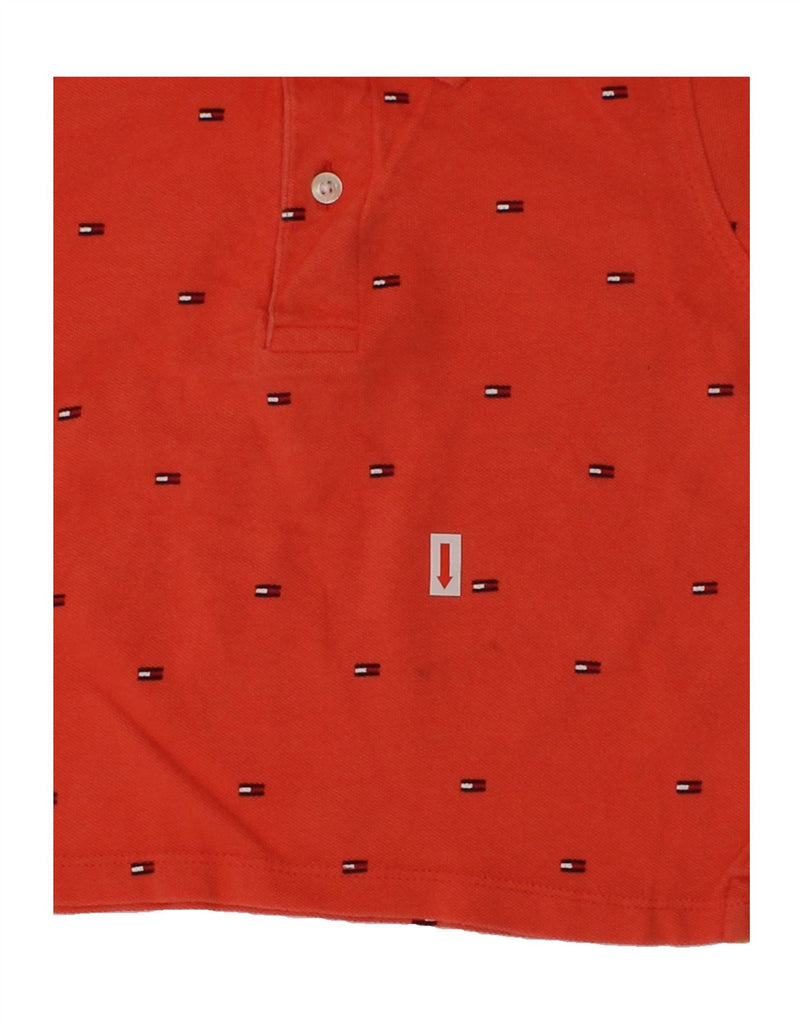 TOMMY HILFIGER Boys Graphic Polo Shirt 2-3 Years Red Spotted Cotton | Vintage Tommy Hilfiger | Thrift | Second-Hand Tommy Hilfiger | Used Clothing | Messina Hembry 