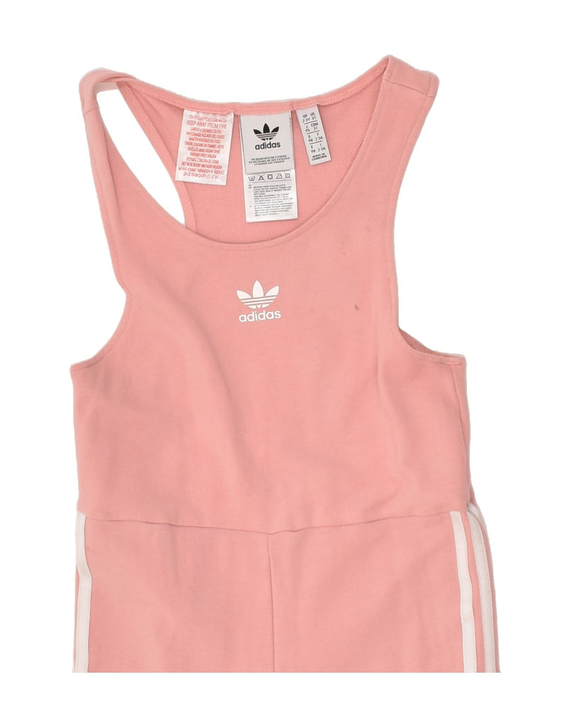 ADIDAS Girls Playsuit 2-3 Years Pink Cotton | Vintage Adidas | Thrift | Second-Hand Adidas | Used Clothing | Messina Hembry 