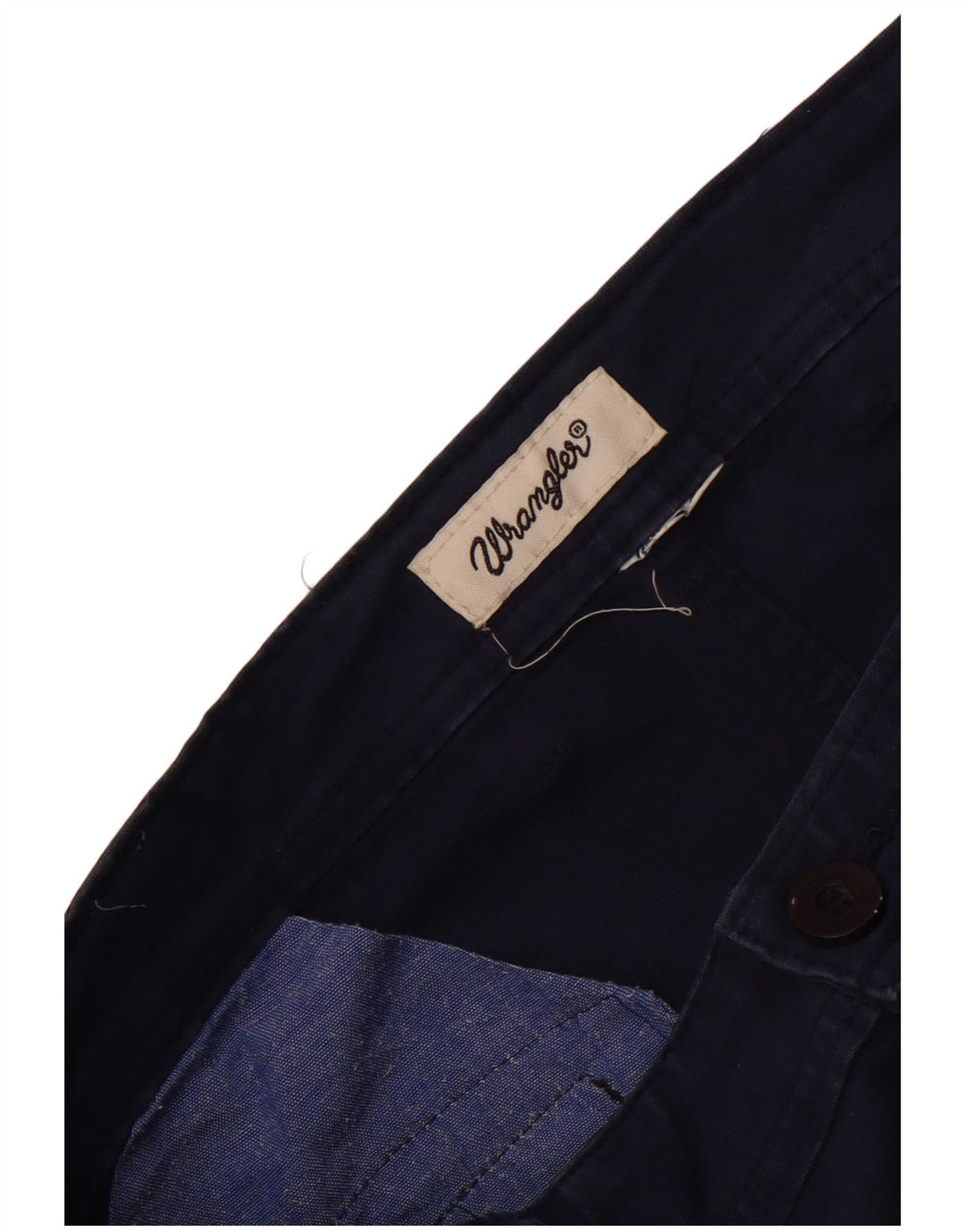 Wrangler Mens Slim Chino Trousers W34 L30 Navy Blue
