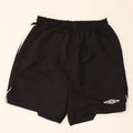 Umbro Mens Sport Shorts Large Black Colourblock Polyester