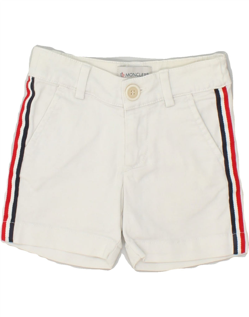 MONCLER Baby Boys Chino Shorts 18-24 Months W18 White | Vintage Moncler | Thrift | Second-Hand Moncler | Used Clothing | Messina Hembry 