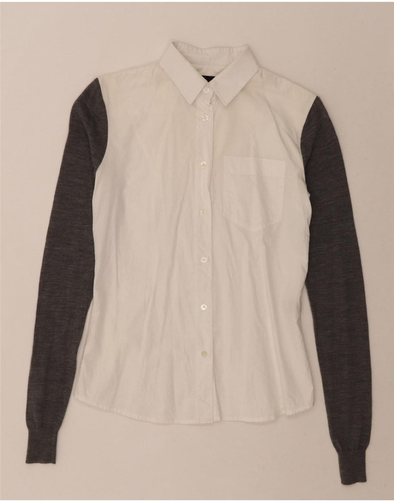 DOLCE & GABBANA Womens Shirt IT 40 Small White Colourblock Vintage Dolce & Gabbana and Second-Hand Dolce & Gabbana from Messina Hembry 