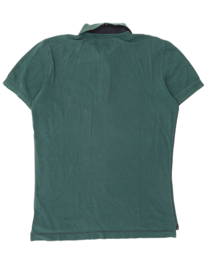 ENERGIE Mens Polo Shirt Large Green Cotton