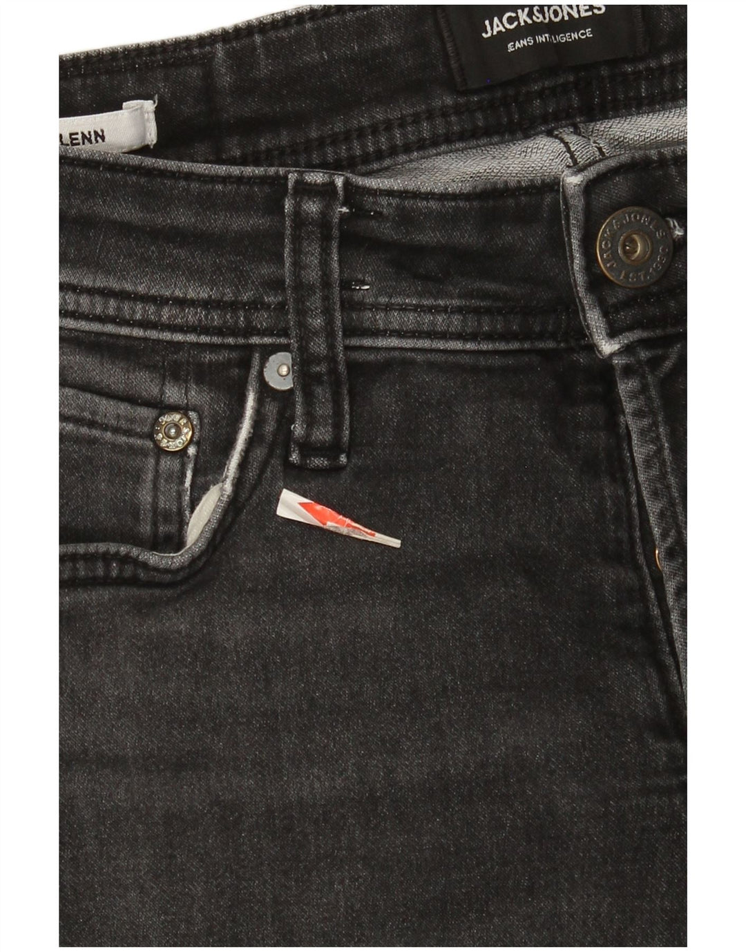 Jack & Jones Mens GLENN Slim Jeans W29 L32 Grey Cotton