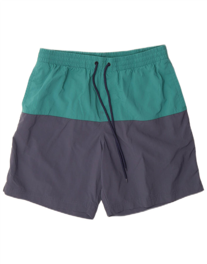 Columbia Mens Omni-Shield Swimming Shorts Medium Navy Blue Colourblock