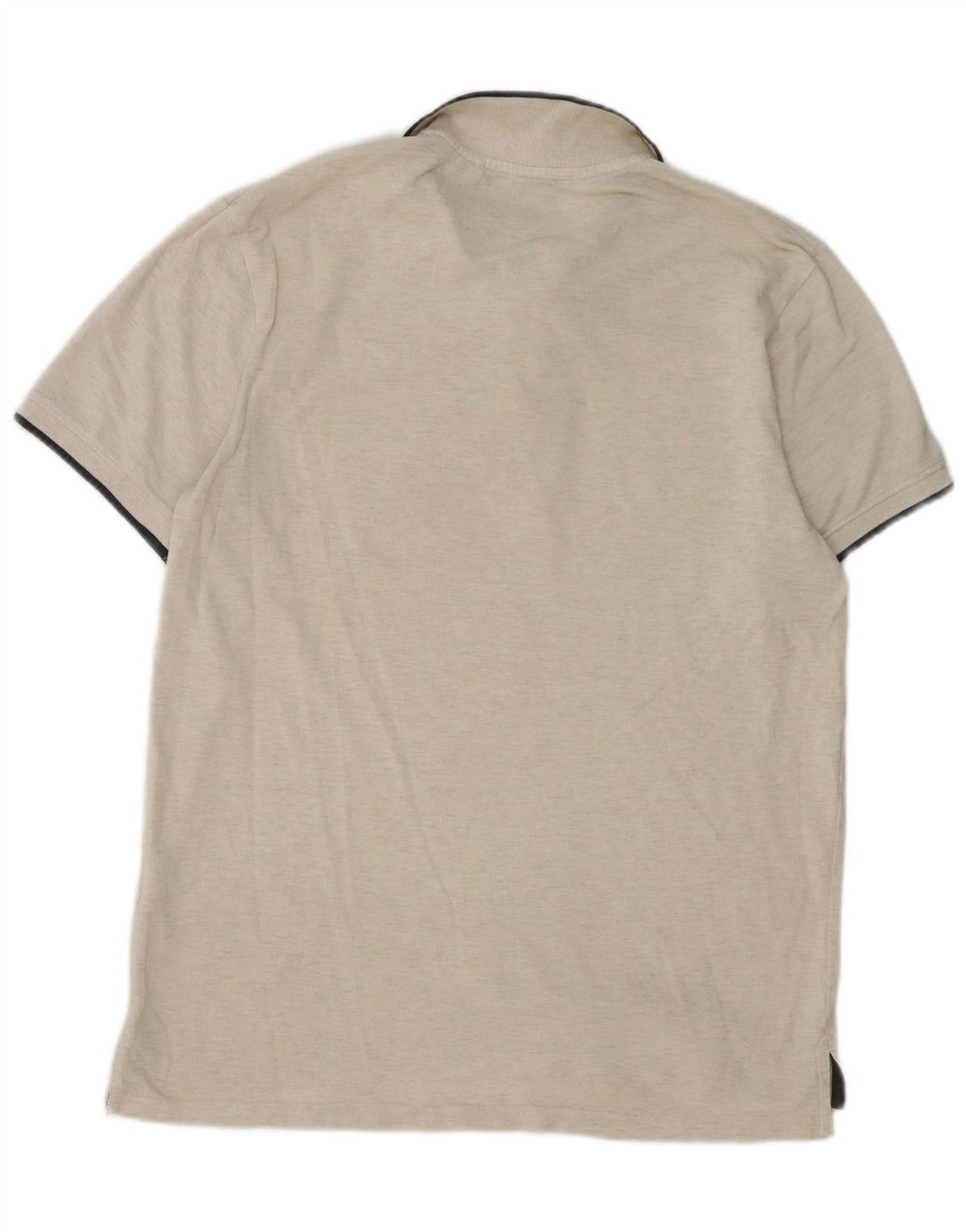 Mountain Warehouse Mens Polo Shirt Large Beige Cotton