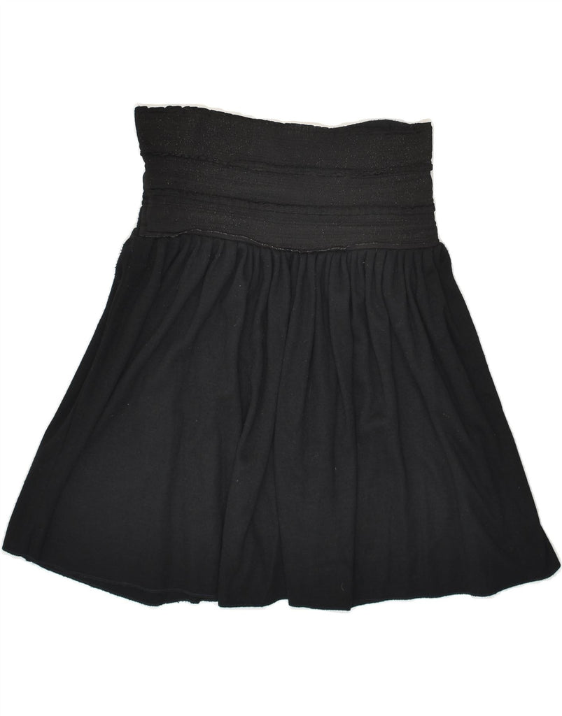 VINTAGE Womens High Waist A-Line Skirt W30 Medium Black | Vintage Vintage | Thrift | Second-Hand Vintage | Used Clothing | Messina Hembry 