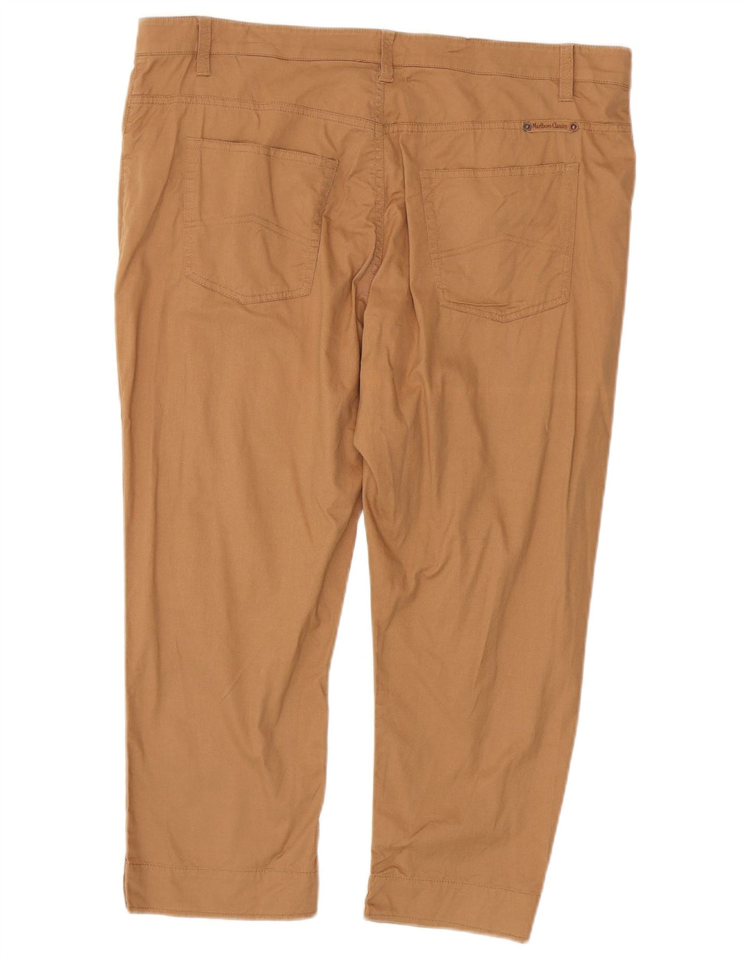 Marlboro Classics Womens Cropped Trousers W38 L24 Brown Cotton