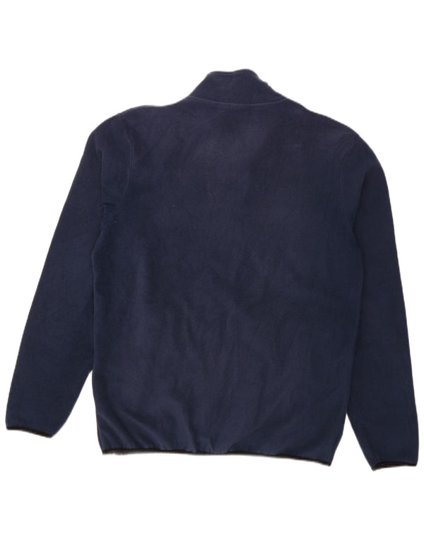 DIADORA Mens Fleece Jacket UK 40 Large Navy Blue