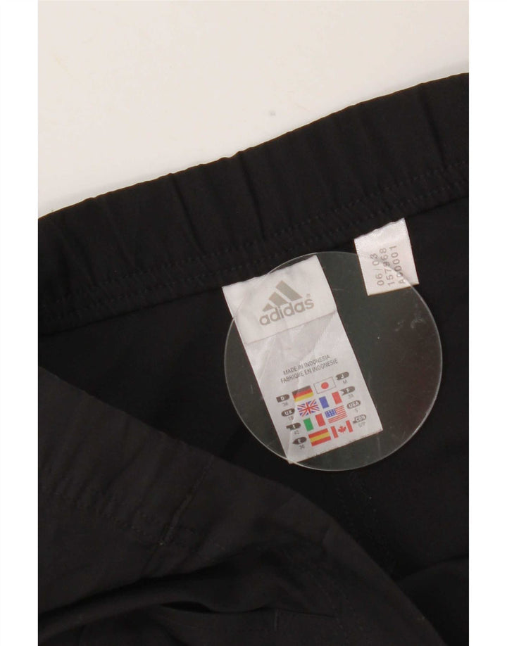 Adidas Womens Tracksuit Trousers UK 10 Small Black Polyester