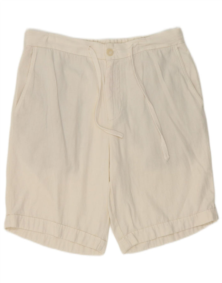 Zara Mens Chino Shorts Large W32 White Cotton