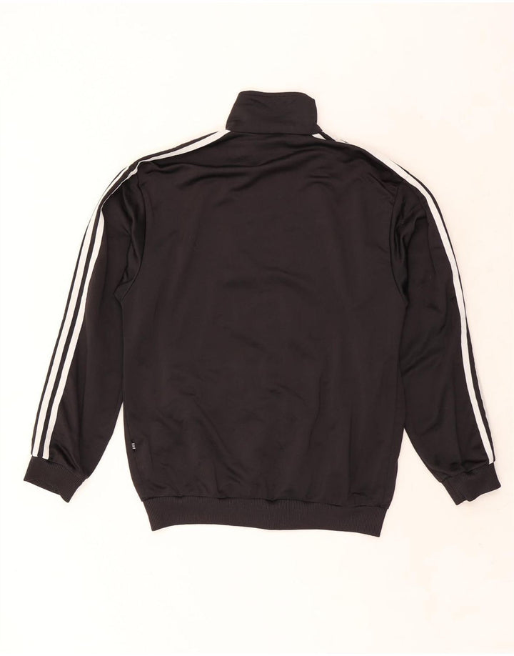 ADIDAS Mens Tracksuit Top Jacket UK 34/36 Small Black Polyester