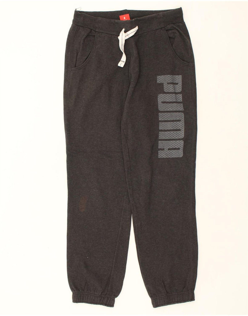 PUMA Mens Graphic Tracksuit Trousers Joggers Medium Grey | Vintage Puma | Thrift | Second-Hand Puma | Used Clothing | Messina Hembry 