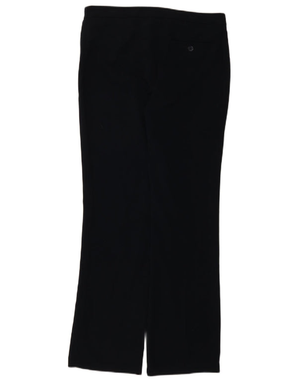 Marks & Spencer Womens Casual Trousers UK 12 Medium W32 L30 Navy Blue