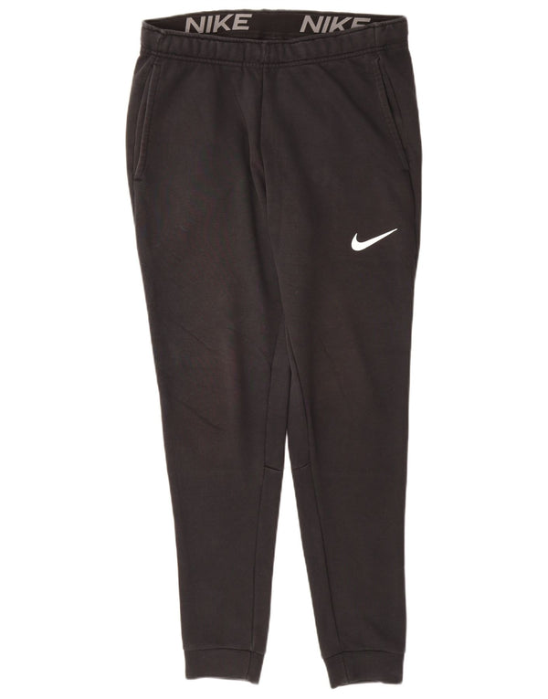 Nike Mens Dri Fit Standard Fit Tracksuit Trousers Joggers UK 10 Small Black