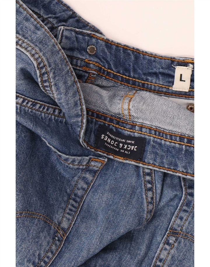 Jack & Jones Mens Regular Fit Denim Shorts Large W34 Blue