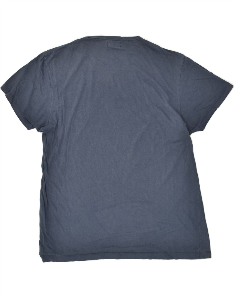 JACK & JONES Mens Graphic T-Shirt Top XL Navy Blue Cotton | Vintage Jack & Jones | Thrift | Second-Hand Jack & Jones | Used Clothing | Messina Hembry 