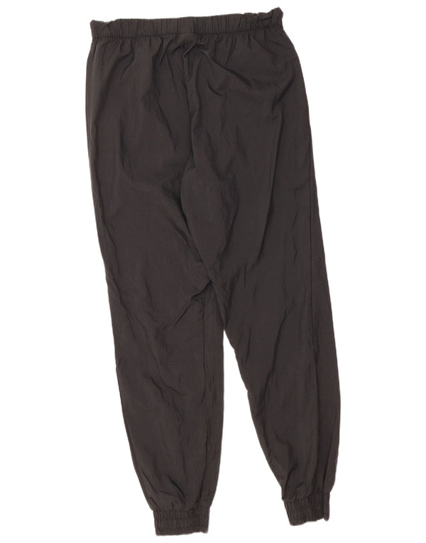 REEBOK Womens Tracksuit Trousers Joggers UK 12/14 Medium  Black Nylon