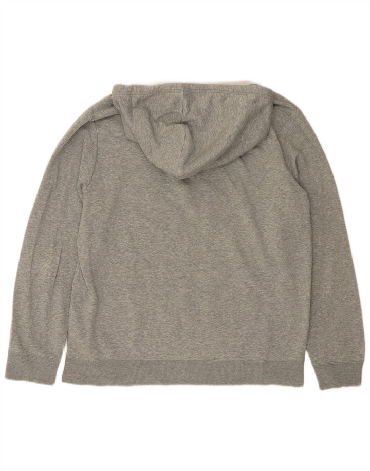 CONVERSE Mens Hoodie Jumper Large Grey Cotton