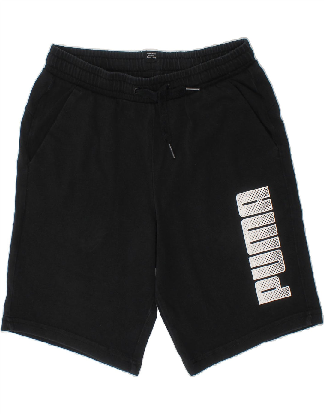 PUMA Boys Graphic Sport Shorts 9-10 Years  Black Vintage Puma and Second-Hand Puma from Messina Hembry 