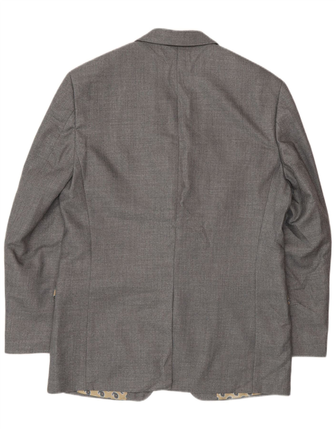 Chaps Mens 2 Button Blazer Jacket UK 40 Large Grey Polyester