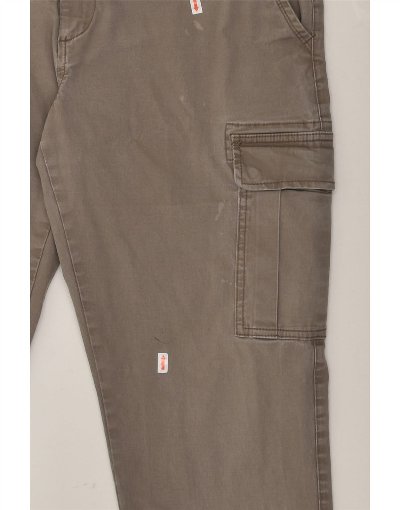 J. HART & BROS Mens Slim Cargo Trousers W36 L32 Grey Cotton | Vintage J. Hart & Bros | Thrift | Second-Hand J. Hart & Bros | Used Clothing | Messina Hembry 