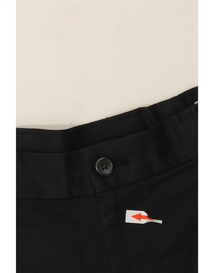 Izod Mens Chino Shorts Large W36 Navy Blue Polyester